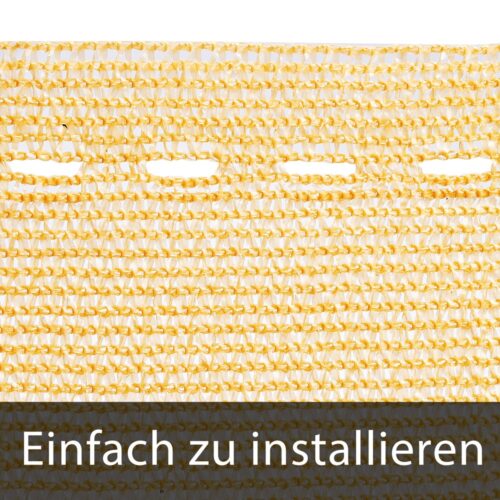 Paravan de intimitate pentru balcon, bej, 1,4x10m