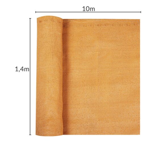 Paravan de intimitate pentru balcon, bej, 1,4x10m