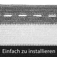 Paravan de intimitate pentru balcon gri/alb 1,4x10m