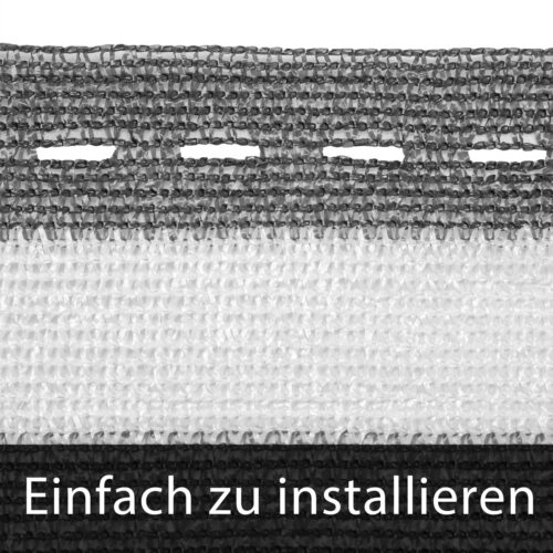 Paravan de intimitate pentru balcon gri/alb 1,4x10m