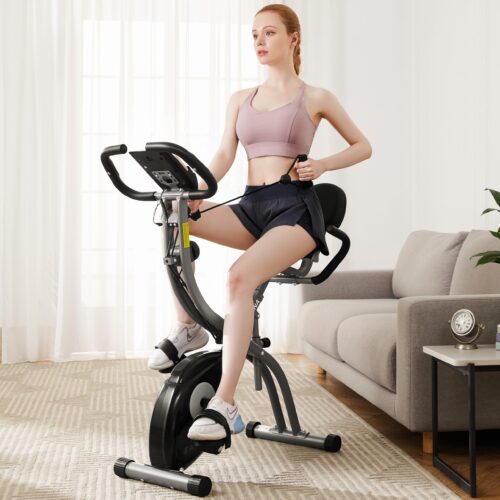Bicicletă de fitness pliabilă Eagle 3 cu senzori de puls
