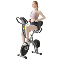 Bicicletă de fitness Eagle cu 4 senzori de puls, compatibilă cu aplicația
