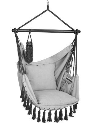Scaun suspendat, gri deschis, 170x100x150cm