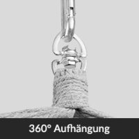 Scaun suspendat antracit 170x100x150cm