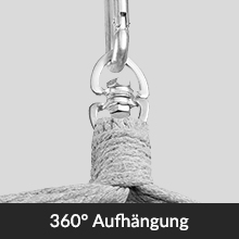 Scaun suspendat antracit 170x100x150cm