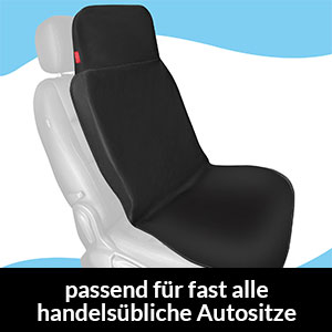 Husă scaun auto neagră 160x66cm pentru scaunul față