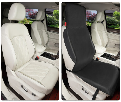 Husă scaun auto neagră 160x66cm pentru scaunul față