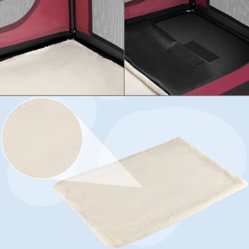 Geanta pliabilă pentru câini S 50x34x36cm Roșu închis