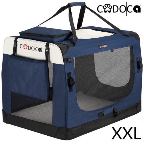 Geanta pliabilă pentru câini XXL 90x60x66cm albastră