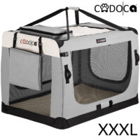 Geanta pliabilă pentru câini XXXL 101x70x70cm Gri