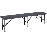Set de 2 bănci pentru bere, plastic antracit, 180 cm