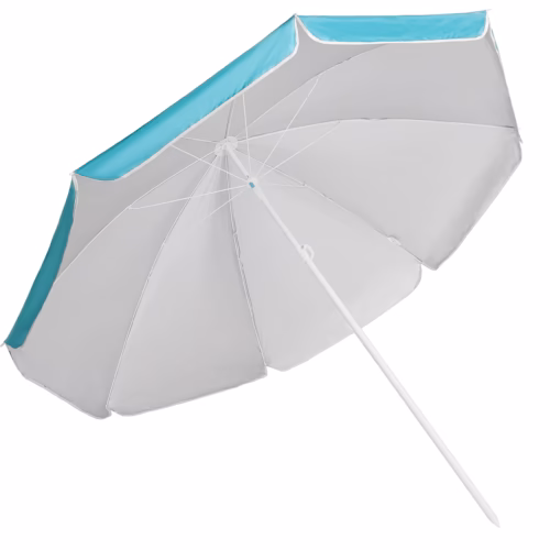Umbrelă de soare Crete Turquoise 200 cm, protecție UV 50+, funcție de înclinare