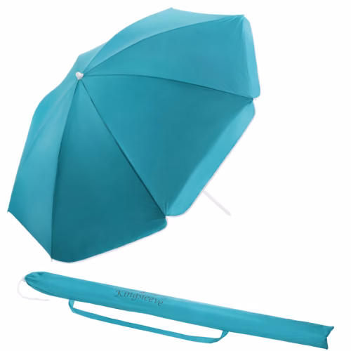 Umbrelă de soare Crete Turquoise 200 cm, protecție UV 50+, funcție de înclinare
