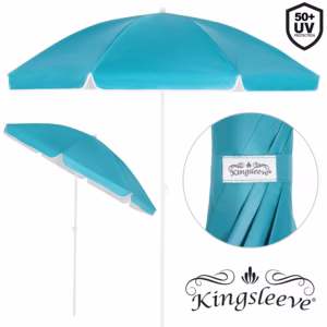 de_110243g Umbrelă de soare Cyprus, turcoaz, 180 cm, protecție UV 50+, funcție de înclinare