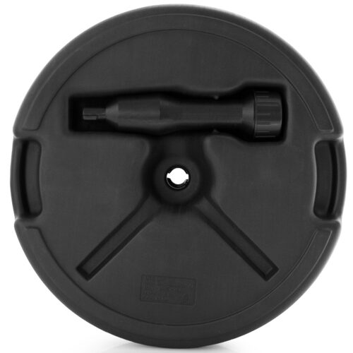 Suport pentru umbrele, aspect de poliratan antracit, Ø45cm