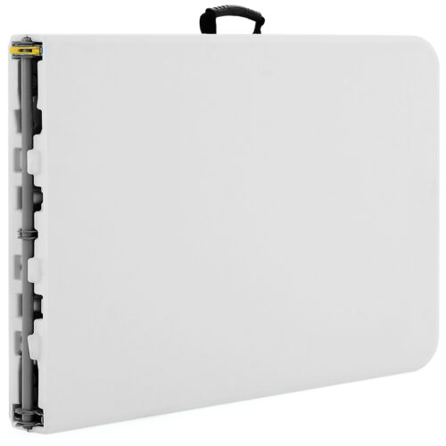 Set grădină de bere, 3 piese, plastic, alb, 183 cm