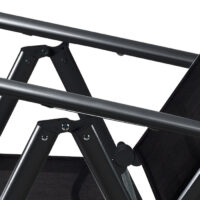 Set de scaune de grădină Bern, 7 piese, aluminiu antracit