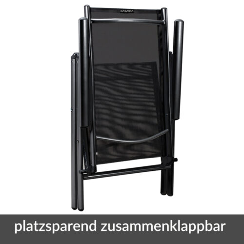 Set de scaune de grădină Bern, 9 piese, pentru 8 persoane, antracit, aluminiu, sticlă mată