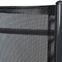 Set de scaune de grădină Bern, 7 piese, antracit, aluminiu, sticlă mată