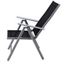 Mobilier de grădină Bern, 5 piese, argintiu, aluminiu, sticlă mată