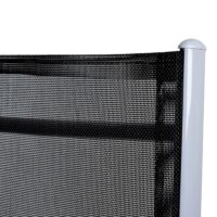 Mobilier de grădină Bern, 5 piese, argintiu, aluminiu, sticlă mată