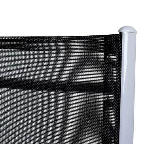 Mobilier de grădină Bern, 5 piese, argintiu, aluminiu, sticlă mată