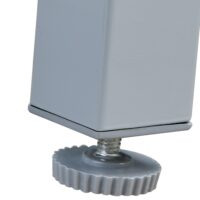 Mobilier de grădină Bern, 5 piese, argintiu, aluminiu, sticlă mată