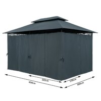de_994678d_1.jpg Pavilion Topas Antracit 3x4m Protecție UV 50+