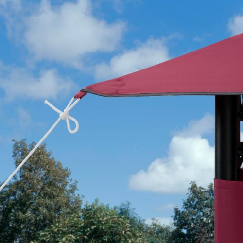 Pavilion Topas Bordeaux Violet 3x4m protecție UV 50+