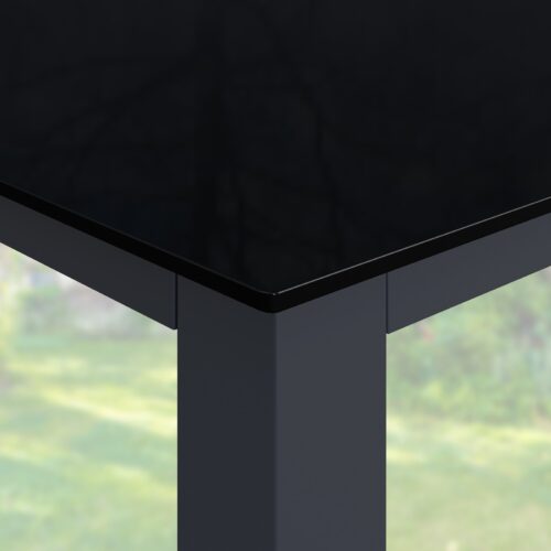 Masă de grădină Bern, aluminiu antracit, 150x90x75cm