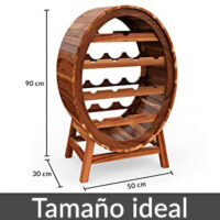 Suport de vin pentru 12 sticle, design tip butoaie de vin
