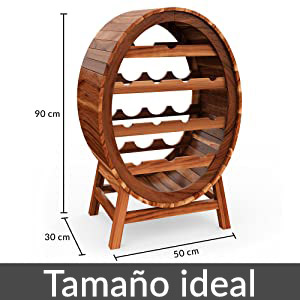 Suport de vin pentru 12 sticle, design tip butoaie de vin