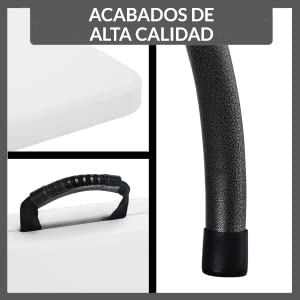 Set grădină de bere, 3 piese, plastic, alb, 183 cm