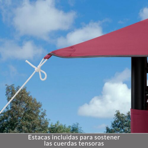 Pavilion Topas Bordeaux Violet 3x4m protecție UV 50+