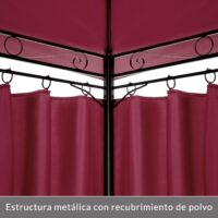 Pavilion Topas Bordeaux Violet 3x4m protecție UV 50+
