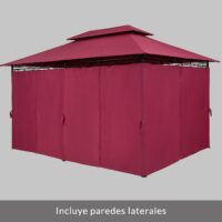 Pavilion Topas Bordeaux Violet 3x4m protecție UV 50+