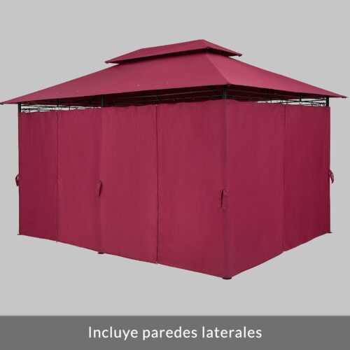 Pavilion Topas Bordeaux Violet 3x4m protecție UV 50+