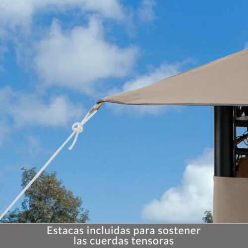 Pavilion Topaz Taupe 3x4m Protecție UV 50+