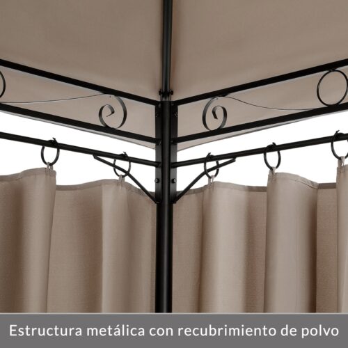 Pavilion Topaz Taupe 3x4m Protecție UV 50+