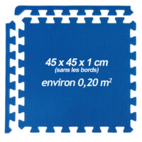 Covorașe de protecție pentru podea/puzzle, set de 8 piese, albastru, 180x90x1cm