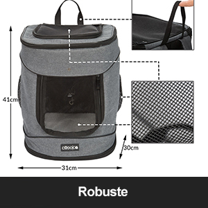 fr_106911a_5.jpg Rucsac pentru pisici gri 41x30x34cm