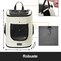 fr_108896a_5.jpg Rucsac Pisică Bej 41x30x34cm