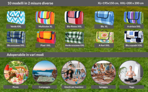 it_107139a_2.jpg Pătură de picnic turcoaz/alb 2x2m