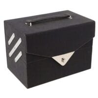 Trusa de machiaj "Delicate Beauty Velvety" Vegan, 74 piese, caseta catifea dark grey, ZmileCosmetics