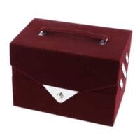 Trusa de Machiaj "Sweet Beauty Cherry" Vegan, 74 piese, geanta catifea, Zmile Cosmetics