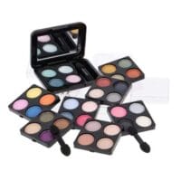 Trusa de Machiaj Vegan, 51 de piese, fard, ruj, blush, lac unghii, creion buze/ochi, geanta argintie, ZmileCosmetics