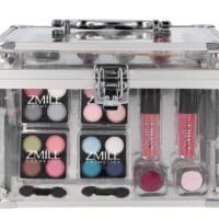 Trusa machiaj "Acrylic" 42 piese, farduri, oglinda + geanta transparenta Zmile Cosmetics, Vegan