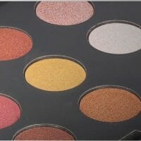 Set trusa de machiaj "Glam to go" si pensule machiaj DeLuxe, 5 piese in cutie