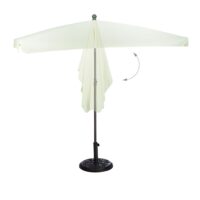 Umbrela de soare dreptunghiulara 200x120cm, protectie UV 40+, crem, Relaxdays