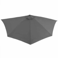 Umbrela terasa/gradina semicirculara, protectie UV 50+, acoperire hidrofuga, manivela practica, 230 cm x Ø 270 cm, gri antracit